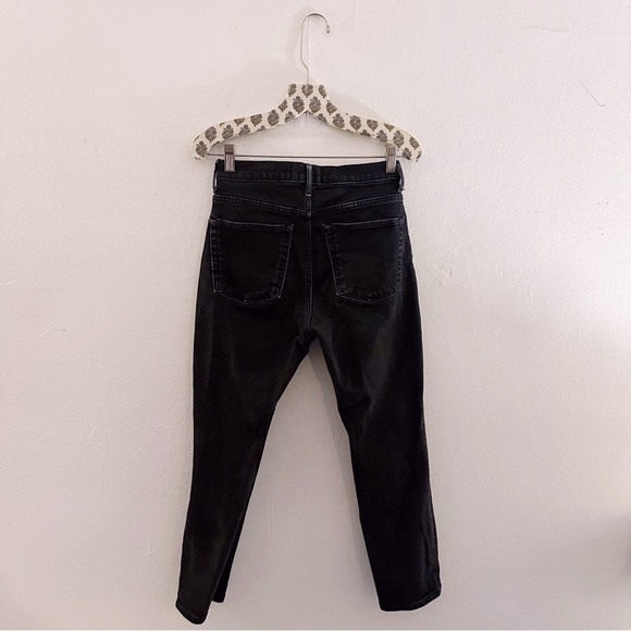 Everlane High Waist Straight Leg Jeans Black - Picture 4 of 5